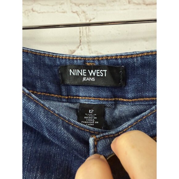 Nine West Jeans Womens Size 12 Blue Skinny Ankle Casual Streetwear Denim - Picture 5 of 7